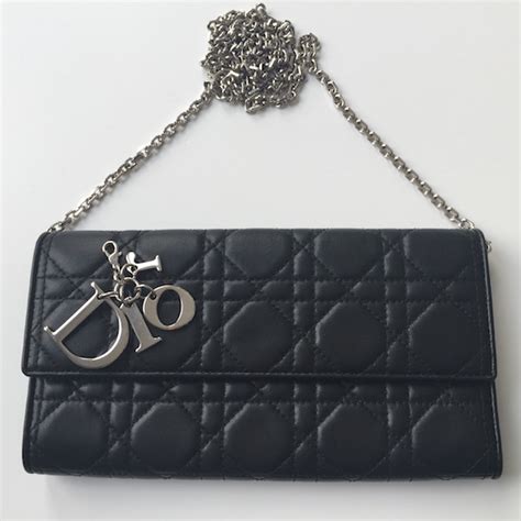 wallet on chain dior|designer wallet on a chain.